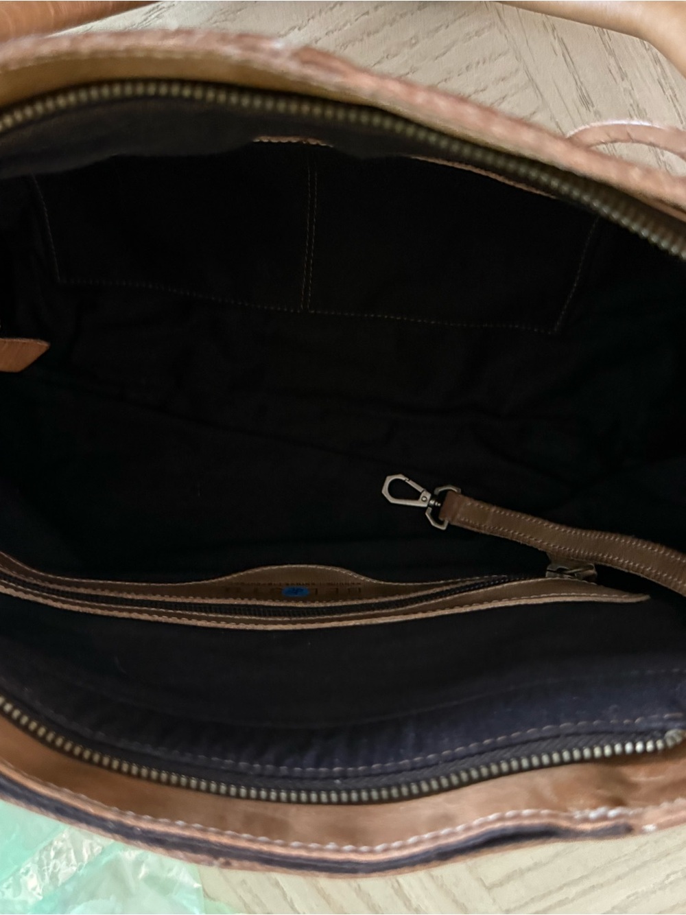 Bed Stu NEW RELEASE ROCKABABY Teak Rustic  Leather Shoulder Bag NWT Retails $295 - Picture 6 of 13